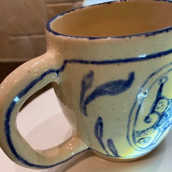 Vintage 1982 Handmade And Signed 8 oz coffee/ Tea Cup 3 &1/2” Tall- 3” Opening - Picture 7 of 7